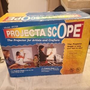 Projecta Scope Model PJ768 White Projector for Artists & Crafters Wall Art w Box